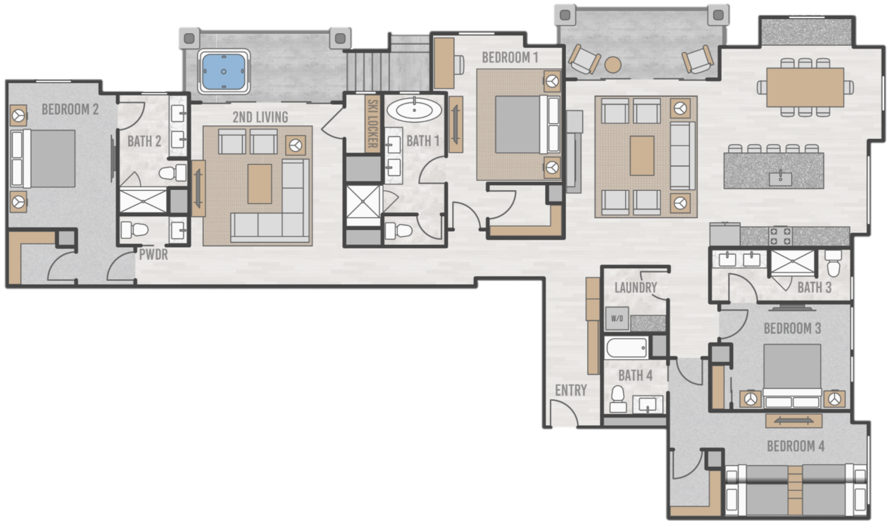 Residence 102 Floor Plan